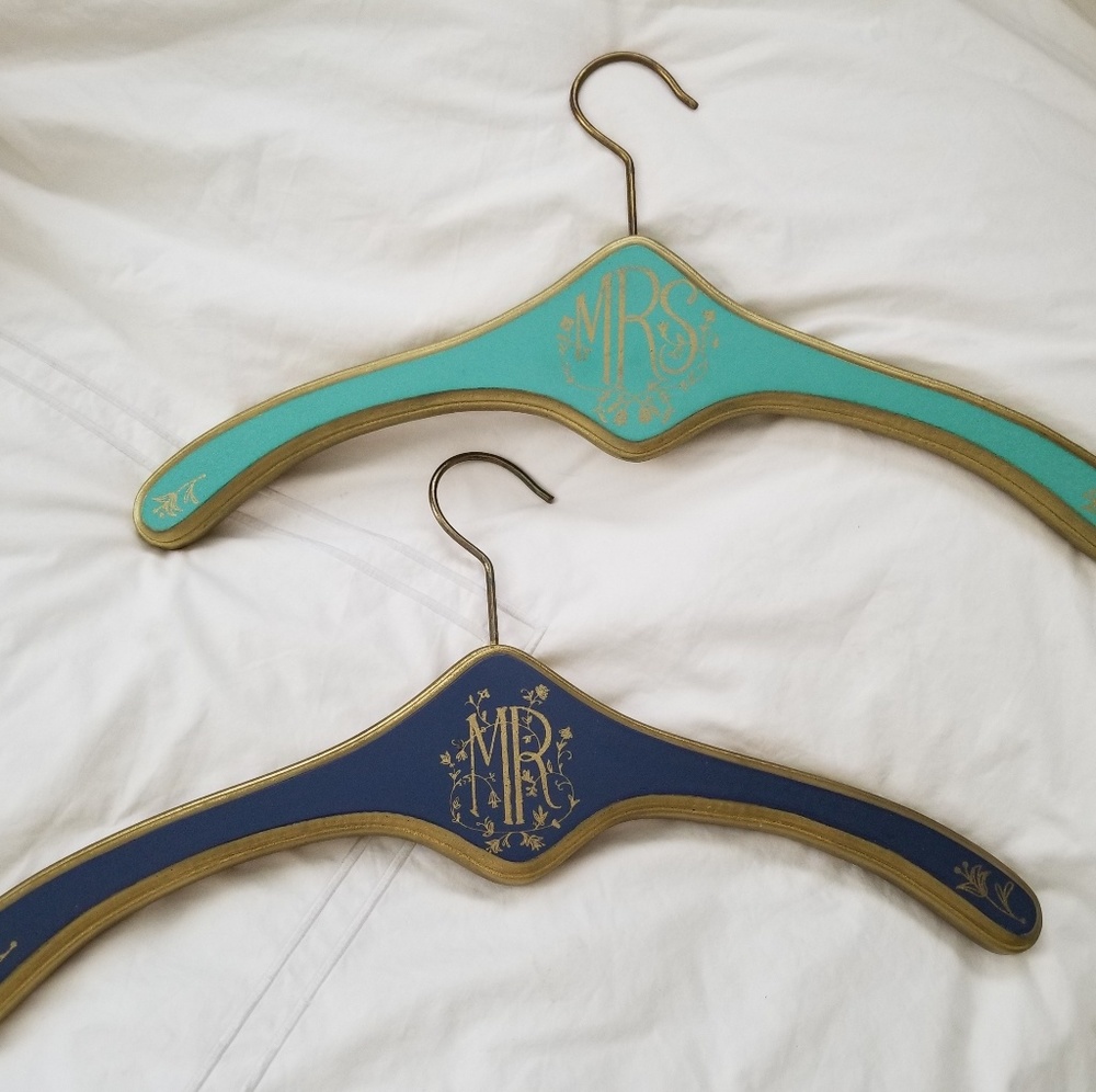 BHLDN Mr & Mrs Heirloom Hangers
